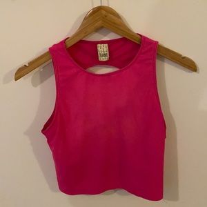 KORTNI JEANE Circle Back Top in Hot Pink